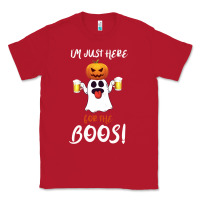 Red I'm Just Here For The Boos Classic Tee - Bettercallsaul