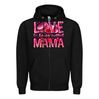 Black Love is Being Called Mama Zipper Hoodie - CowhideDigitalArt