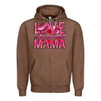 Chestnut Love is Being Called Mama Zipper Hoodie - CowhideDigitalArt