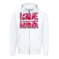 Love Is Being Called Mama Zipper Hoodie | Teevron