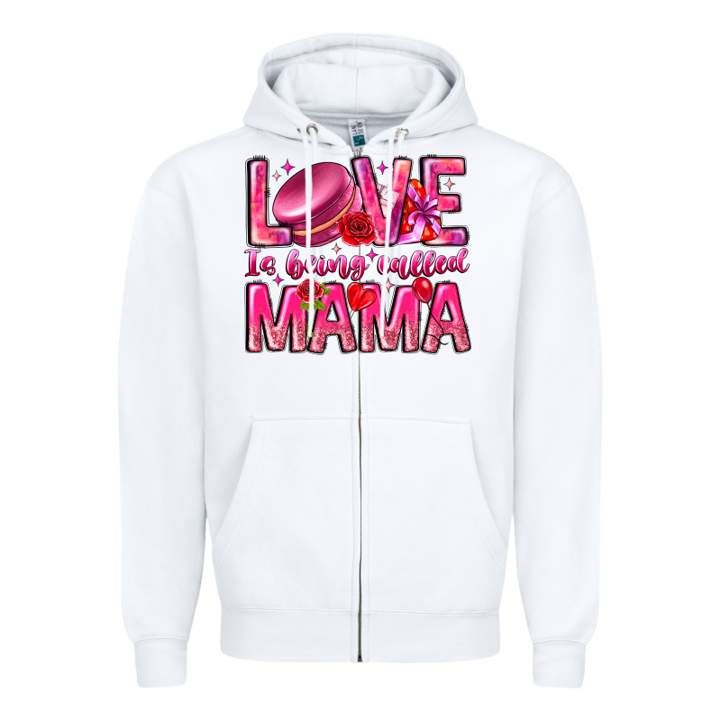 Love Is Being Called Mama Zipper Hoodie by CowhideDigitalArt | Teevron