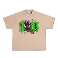 Burro Boo! with black cat Halloween Urban Heavy Tee - NancyCooperArtShop