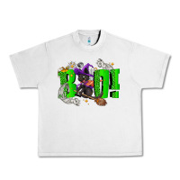 Lunar Rock Boo! with black cat Halloween Urban Heavy Tee - NancyCooperArtShop