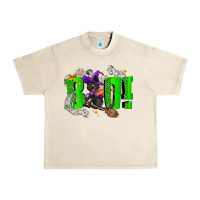 Sandshell Boo! with black cat Halloween Urban Heavy Tee - NancyCooperArtShop