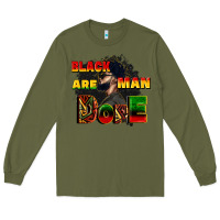 Army Green black man are dope Long Sleeve Tee - CowGirlArtShop