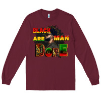Burgundy black man are dope Long Sleeve Tee - CowGirlArtShop