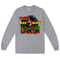 Heather Grey black man are dope Long Sleeve Tee - CowGirlArtShop