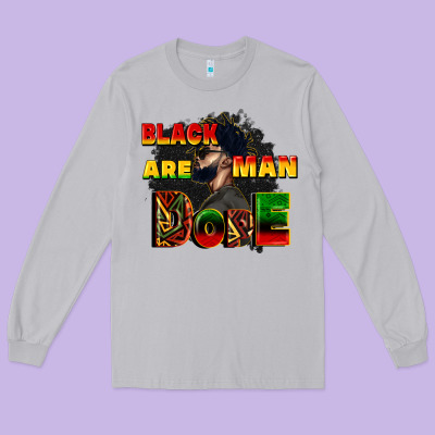 Black Man Are Dope Long Sleeve Tee Designed By Cowgirlartshop