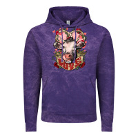 Cloud Purple Cow Valentine's Day love Vintage Hoodie - HowdyJamesFarm