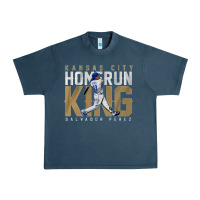 Midnight Navy salvador pérez home run king Urban Heavy Tee - lanVoArt