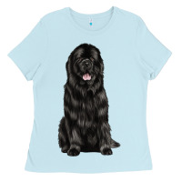 Baby Blue newfoundland dog Ladies Tee - LillyAllenDesigns