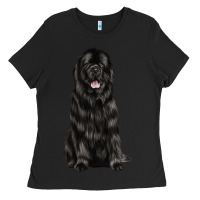 Black newfoundland dog Ladies Tee - LillyAllenDesigns