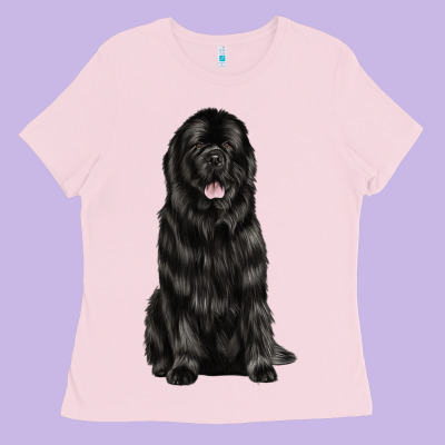 Newfoundland Dog Ladies Tee Designed By Lillyallendesigns