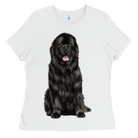White newfoundland dog Ladies Tee - LillyAllenDesigns