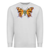 Dove Grey Question Mark Butterfly Premium Sweatshirt - LillyAllenDesigns
