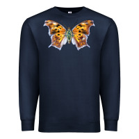 Navy Question Mark Butterfly Premium Sweatshirt - LillyAllenDesigns