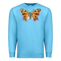 Ocean Blue Question Mark Butterfly Premium Sweatshirt - LillyAllenDesigns