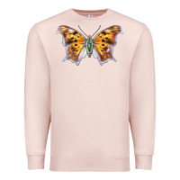 Pale Pink Question Mark Butterfly Premium Sweatshirt - LillyAllenDesigns