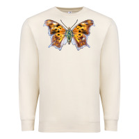 Sandshell Question Mark Butterfly Premium Sweatshirt - LillyAllenDesigns