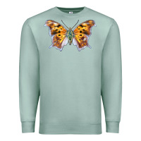 Seafoam Question Mark Butterfly Premium Sweatshirt - LillyAllenDesigns