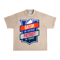 French Oak retro gator on saturday patriot on sunday gainesville gift Urban Heavy Tee - lanVoArt