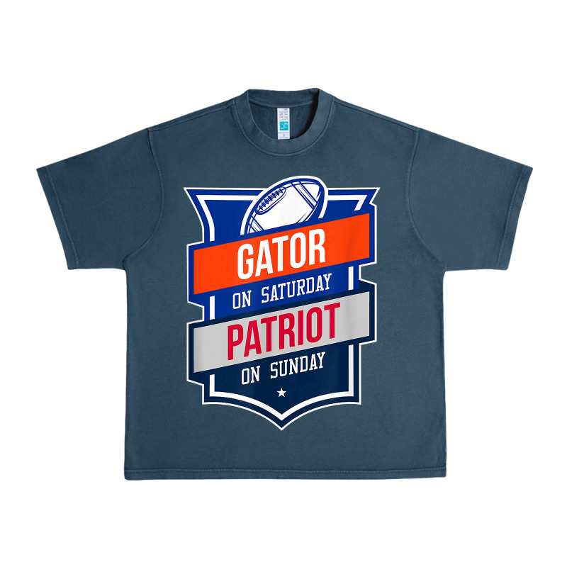 Retro Gator On Saturday Patriot On Sunday Gainesville Gift Urban Heavy Tee by lanVoArt | Teevron