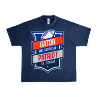 Navy retro gator on saturday patriot on sunday gainesville gift Urban Heavy Tee - lanVoArt