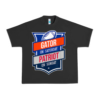 Pigment Black retro gator on saturday patriot on sunday gainesville gift Urban Heavy Tee - lanVoArt
