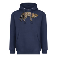 Navy Ocelot Heavyweight Hoodie - LillyAllenDesigns