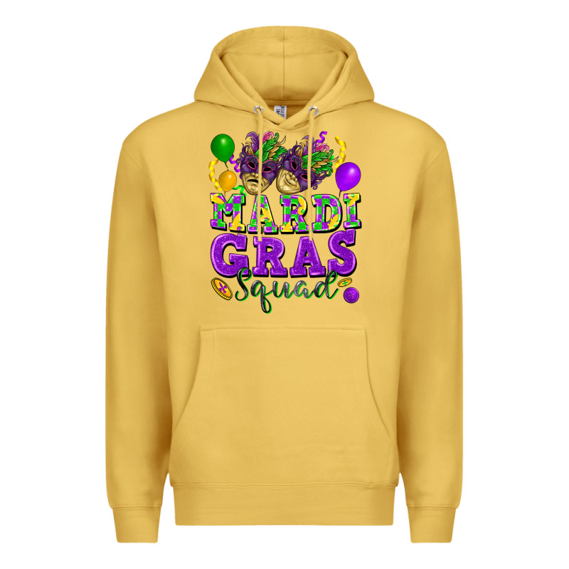Mardi Gras Squad Premium Hoodie by FaDigitalArtStudio | Teevron