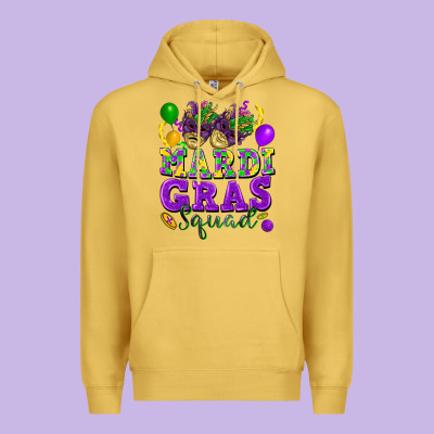 Mardi Gras Squad Premium Hoodie Designed By Fadigitalartstudio