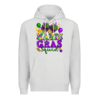 Dove Grey mardi gras squad Premium Hoodie - FaDigitalArtStudio