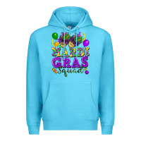 Ocean Blue mardi gras squad Premium Hoodie - FaDigitalArtStudio