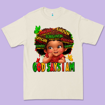 God Says I Am Juneteenth Kid Premium Tee Designed By Lillyallendesigns