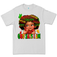 Dove Grey god says i am juneteenth kid Premium Tee - LillyAllenDesigns