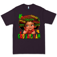 Plum god says i am juneteenth kid Premium Tee - LillyAllenDesigns