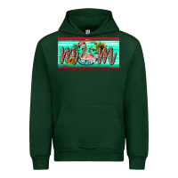 Forest Green flamingo mom license plate Urban Hoodie - BarkalooDesign
