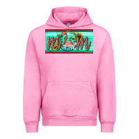 Fuchsia Pink flamingo mom license plate Urban Hoodie - BarkalooDesign