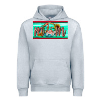 Heather Grey flamingo mom license plate Urban Hoodie - BarkalooDesign