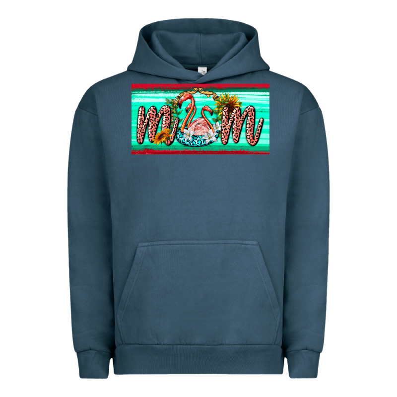 Flamingo Mom License Plate Urban Hoodie by BarkalooDesign | Teevron