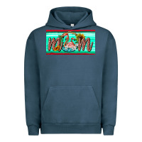 Pigment Midnight Navy flamingo mom license plate Urban Hoodie - BarkalooDesign