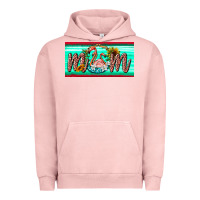 Pigment Salmon flamingo mom license plate Urban Hoodie - BarkalooDesign