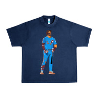 Navy bryce harper powder blue Urban Heavy Tee - lanVoArt