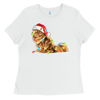 White christmas persian cat Ladies Tee - LillyAllenDesigns