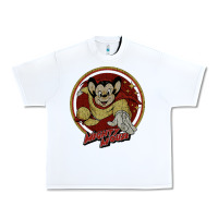 White distressed mighty Urban Heavy Tee - lanVoArt