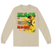 Mushroom black girl magic Long Sleeve Tee - CowGirlArtShop