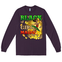 Plum black girl magic Long Sleeve Tee - CowGirlArtShop