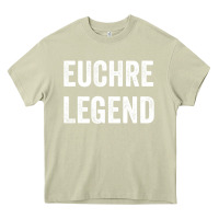 Mossy Euchre Legend Best Euchre Card Board Game Player Gift Heavy Core Tee - lanVoArt