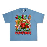 Pebble Blue just a girl who loves christmas Urban Heavy Tee - texasbilliewilder