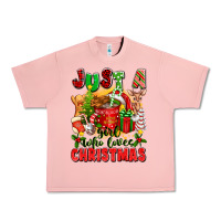 Salmon just a girl who loves christmas Urban Heavy Tee - texasbilliewilder